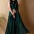 Green poly georgette saree