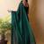Green poly georgette saree