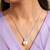 White pendant chain necklace pearl crystal studded stylish design jewelry for women