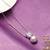 White pendant chain necklace pearl crystal studded stylish design jewelry for women