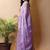 Purple poly chiffon designer saree