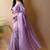 Lavender woven design tissue saree