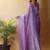 Lavender woven design tissue saree