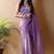 Lavender woven design tissue saree
