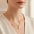 White elegant pendant chain pearl studded casual daily wear jewelry for women