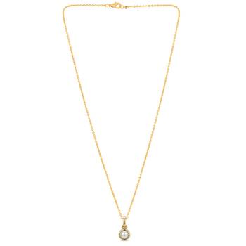 White elegant pendant chain pearl studded casual daily wear jewelry for women 5