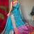 Blue woven design zari patola saree