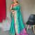 Blue woven design zari patola saree
