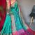Blue woven design zari patola saree