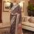 Black floral zari kanjeevaram saree