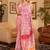 Pink women paisley woven design kanjeevaram saree