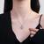 Heart shape pendant chain cz studded casual daily wear jewelry for women