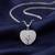 Heart shape pendant chain cz studded casual daily wear jewelry for women