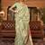 Green floral zari kanjeevaram saree