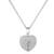 Heart shape pendant chain cz studded casual daily wear jewelry for women