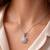 Stylish pendant chain cz crystal studded casual daily wear jewelry for women