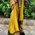 Yellow ethnic motifs zari kanjeevaram saree