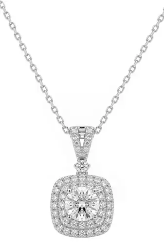 Stylish pendant chain cz crystal studded casual daily wear jewelry for women