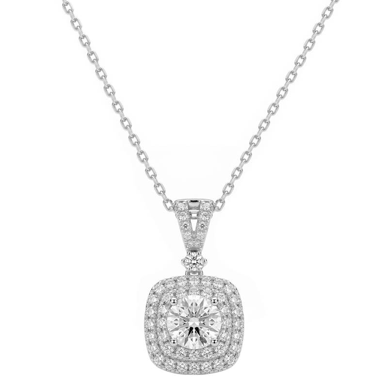Stylish pendant chain cz crystal studded casual daily wear jewelry for women