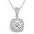 Stylish pendant chain cz crystal studded casual daily wear jewelry for women