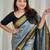 Grey ethnic motifs zari kanjeevaram saree