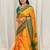 Yellow woven design zari kanjeevaram saree