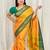 Yellow woven design zari kanjeevaram saree
