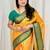 Yellow woven design zari kanjeevaram saree