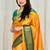 Yellow woven design zari kanjeevaram saree