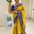 Yellow ethnic motifs zari kanjeevaram saree