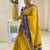 Yellow ethnic motifs zari kanjeevaram saree