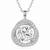Elegant pendant chain cz crystal studded jewelry for women