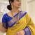 Yellow ethnic motifs zari kanjeevaram saree