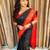 Black ethnic motifs kanjeevaram saree