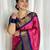 Pink ethnic motifs zari kanjeevaram saree