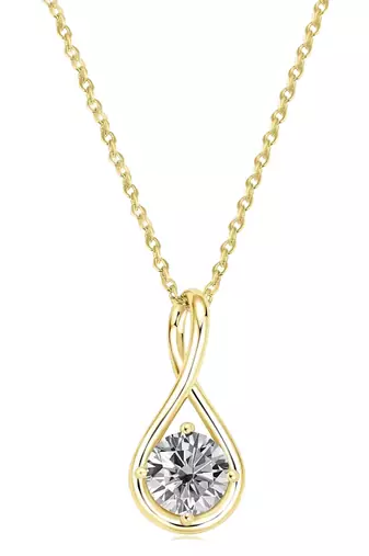 White teardrop pendant chain crystal studded casual daily wear jewelry for women