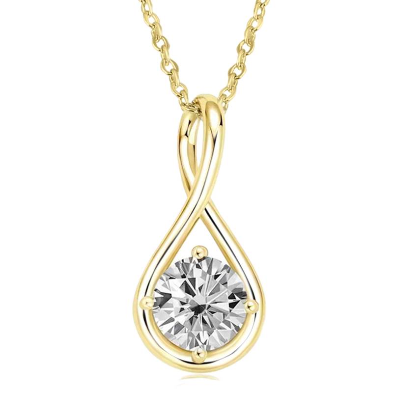 White teardrop pendant chain crystal studded casual daily wear jewelry for women