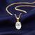 White fancy pendant chain crystal studded casual daily wear jewelry for women