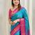 Blue ethnic motifs zari kanjeevaram saree