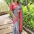 Grey ethnic motifs zari kanjeevaram saree
