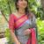 Grey ethnic motifs zari kanjeevaram saree