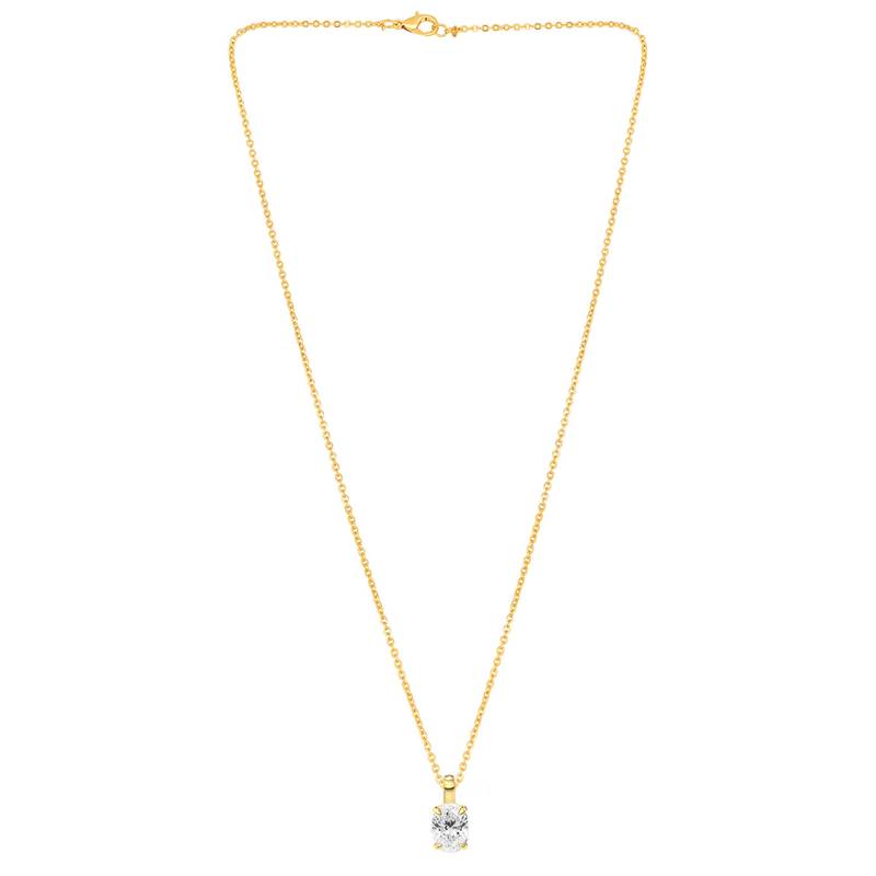 White fancy pendant chain crystal studded casual daily wear jewelry for women
