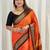 Orange woven design zari kanjeevaram saree