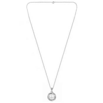 Fancy pendant chain pearl studded casual daily wear jewelry for women 5