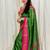 Green ethnic motifs woven design zari kanjeevaram saree