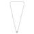 White solitaire pendant chain crystal studded casual daily wear jewelry for women
