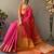 Pink woven design zari patola saree