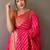 Pink woven design zari patola saree