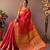 Red woven design zari patola saree
