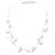 White fancy layered necklace pearl studded festive evening jewelry for women